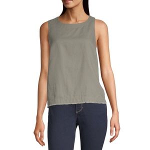 Liz Claiborne Crew Neck Sleeveless Tank Top